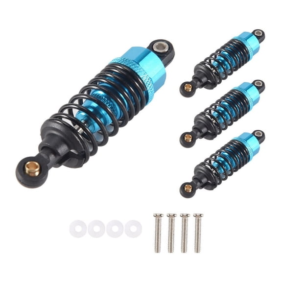 4Pcs Aluminum Alloy Shock Absorbers Damper Set for TT-01 TT01 TT-02 TT02 1/10 RC Car Upgrade Parts,Blue