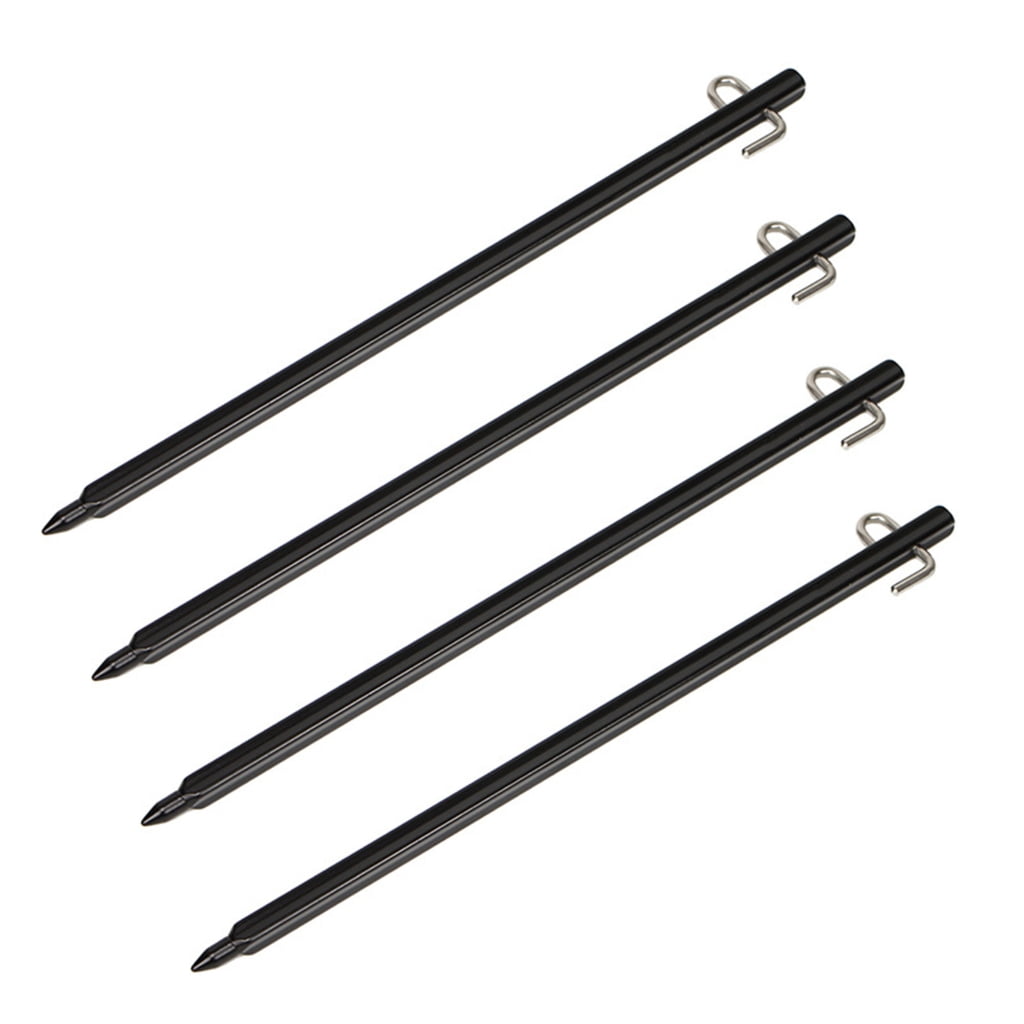 4Pcs Aluminum Alloy Tent Stakes Tent Peg Ground Peg for Outdoor Camping Canopy