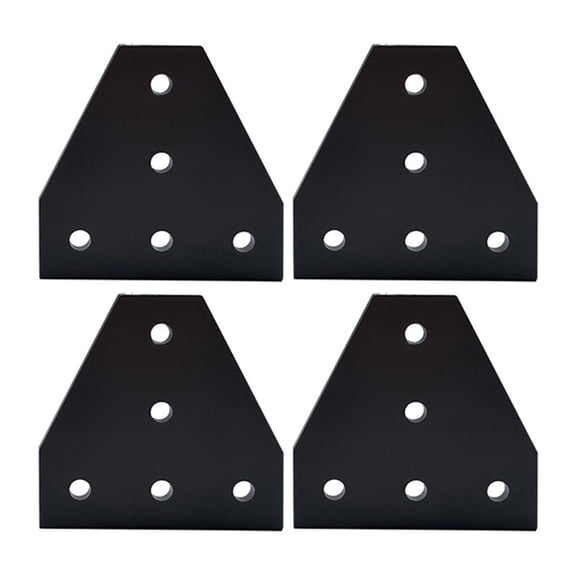 Pack of 4 T Shaped Corner Bracket Connecting Plate Aluminium Profile Corner Bracket Plate Corner Angle Plate Aluminium