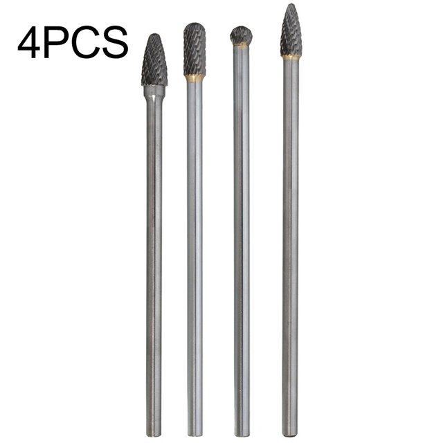 4Pcs Aluminum Cylinder Head Porting Tungsten Carbide Porting Polishing Tool Kits