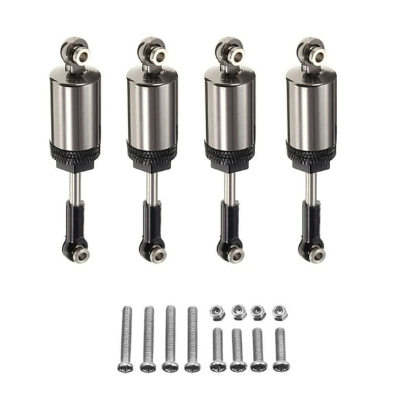 4Pcs Aluminum RC Dampers Shock Absorbers Upgrade Parts for WPL C14 C-14 C14K C-24 C24K 1/16
