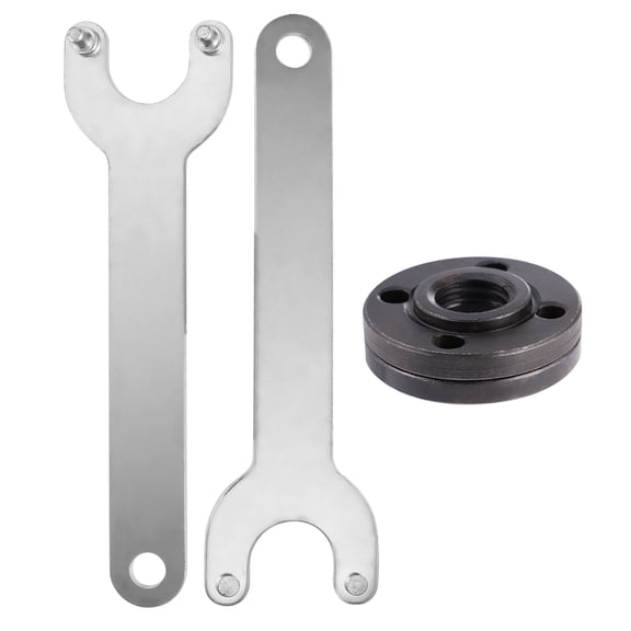 4Pcs Angle Spanner Metal Lock Nut Replacement Parts Inner Nut Outer Nut 125mm