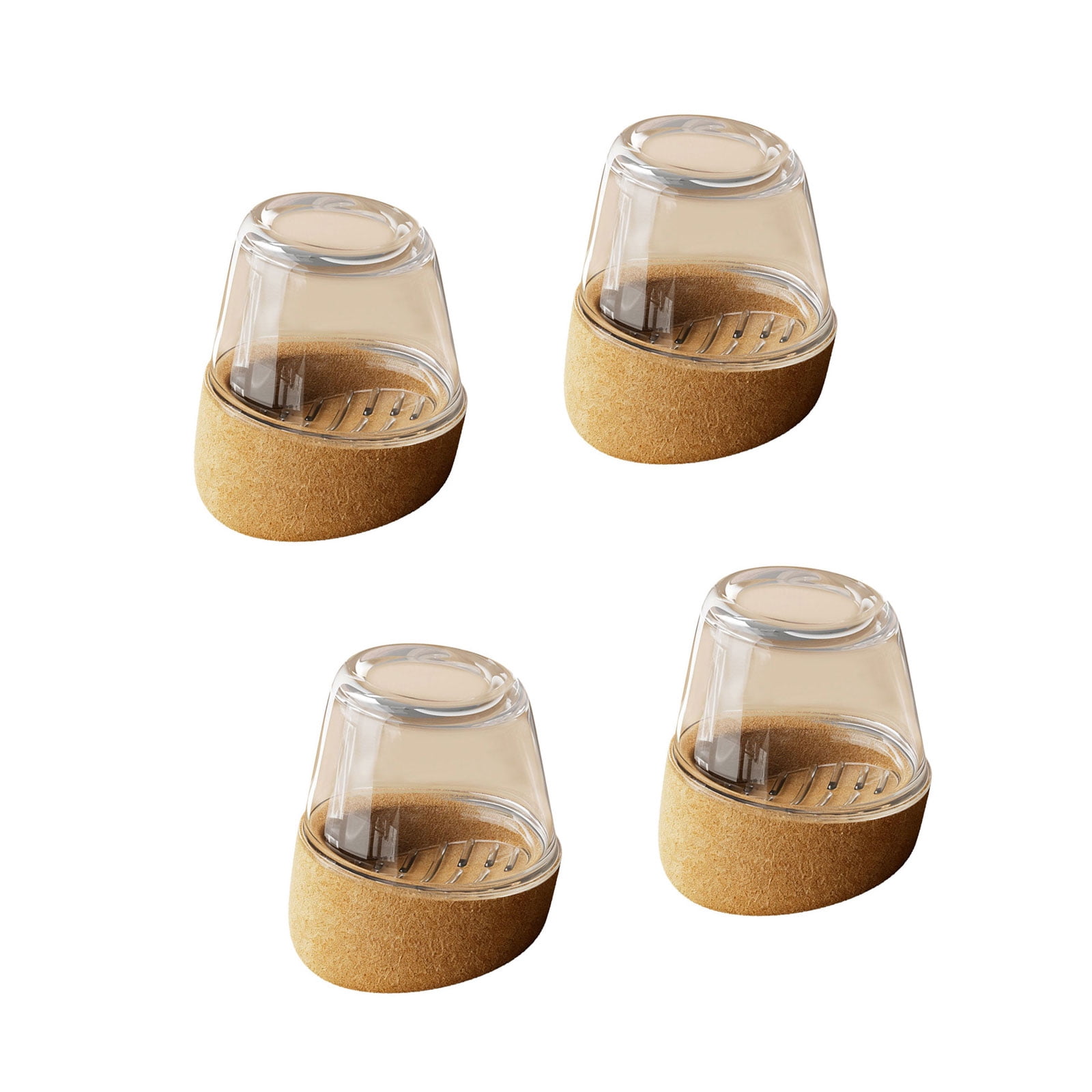 4Pcs Angled Chair Leg Pads Nonslip Chair Leg Protectors Foot Cover For ...