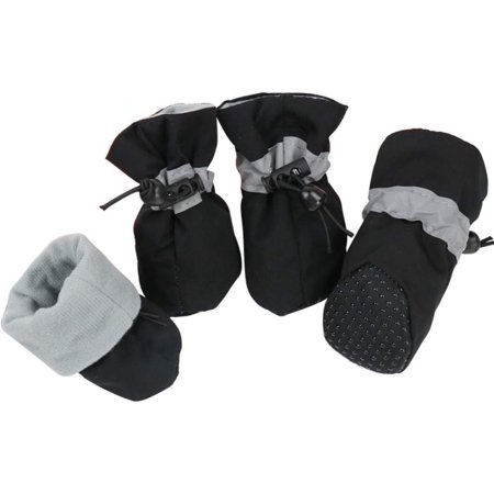 4Pcs Anti-Slip Dog Boots Pet Shoes Soft and Breathable Pet Paws Protector with Elastic Band