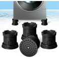 thumbnail image 1 of 4Pcs Anti Vibration Pads for Washing Machine, Adjustable Height Stops Washer Dryer Moving, Prevents Noise, Vibration Transfer, Antivibration Stabilizer Support Feet with Suction Cup Bottom (Grey), 1 of 18