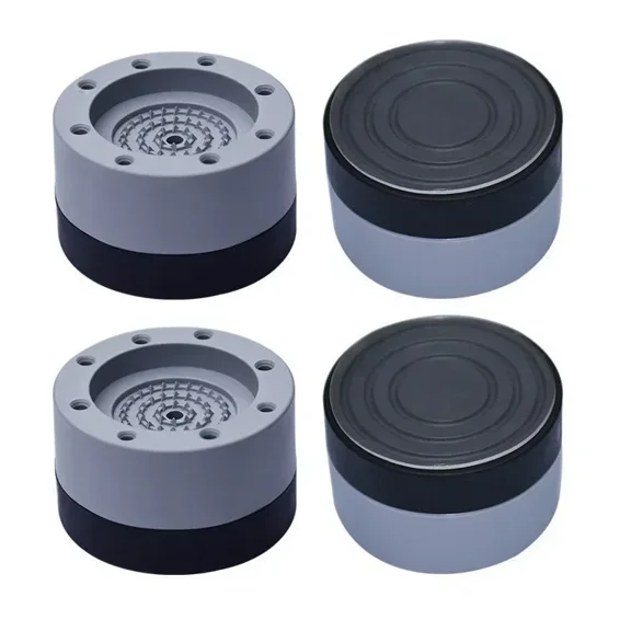 4Pcs Anti Vibration Pads Washing Machine Rubber Feet Legs Mat Anti-vibration Pad Universal Slipstop Silent Leg Base for Furnitur