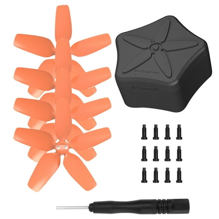 4Pcs Anti-shock Propeller Set Mini Size Drone Propeller Portable Storage Box with Screws for DJI Avata Drone