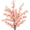 thumbnail image 1 of 4Pcs Artificial Cherry Blossom Flower, Silk Peach Flowers Fake Plants Arrangement for DIY Garden Home Wedding Party Decor Pink, 1 of 4