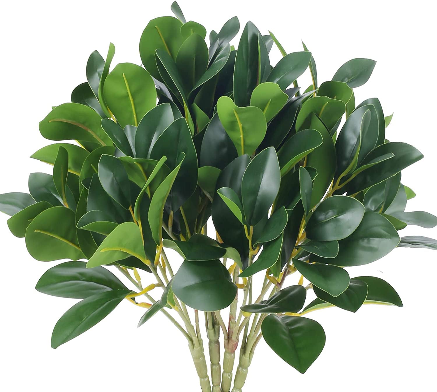 4Pcs Artificial Shrubs Plants Realistic Fake Eucalyptus Leaves Stems
