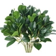 4Pcs Artificial Shrubs Plants Realistic Fake Eucalyptus Leaves Stems