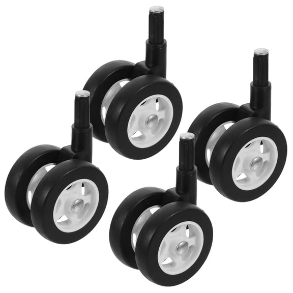 4Pcs Baby Walker Wheels,Universal Baby Walker Replacement Wheels Removable Plastic Caster for Strollers