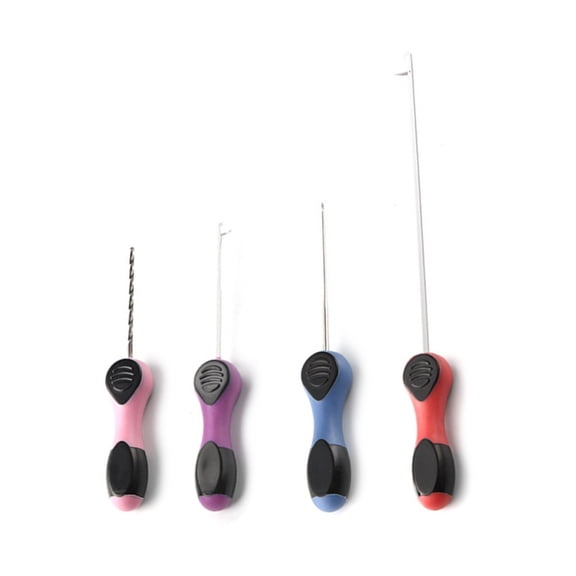 4Pcs Fishing Baits Needle Baiting Needle Tool Replacement Fishing Splicing Needle Baiting Hook Drill Rig Tool Easy to Use