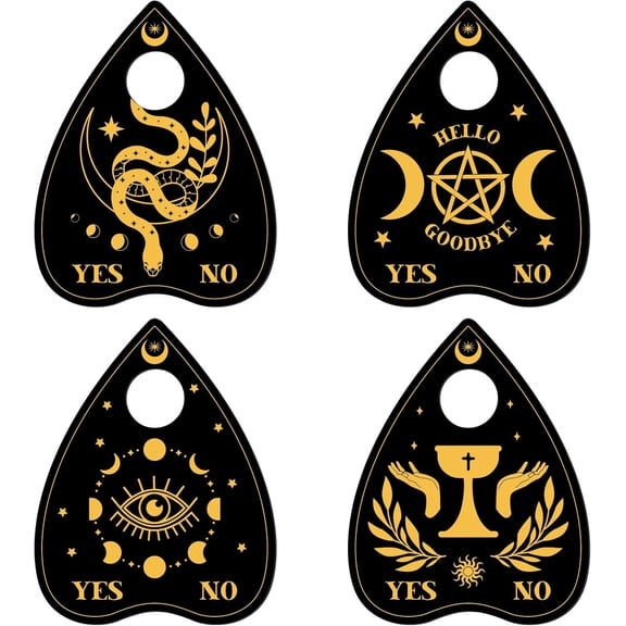 4Pcs Ball Stand Sun Moon Theme Sphere Holder Divination Sphere Wood Display Holder Moth Stuff Wiccan Small Tray Tarot Decor Supplies for Ball Stone 3.1x2.5In for DIY