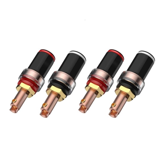 4Pcs Banana Socket Test Probe Speaker Terminals Binding Post Banana Plug Socket Adapter Connectors Banana Socket