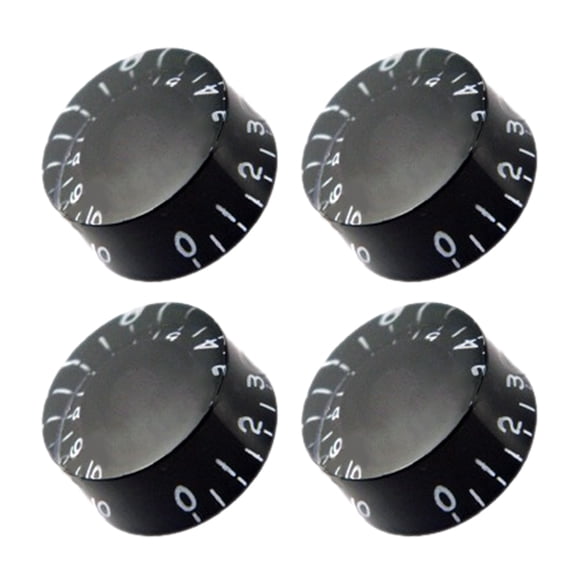 4Pcs Bass Knobs Guitar Jazzes Bass Knobs Potentiometer Turning Knobs Bass Effect Button Control Knobs Replacement Set