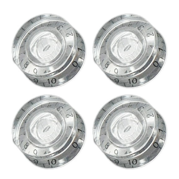 4Pcs Bass Knobs Guitar Jazzes Bass Knobs Potentiometer Turning Knobs Bass Effect Button Control Knobs Replacement Set