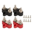 4Pcs Battery Power Stud M6 Dual Distribution Terminal Junction Post