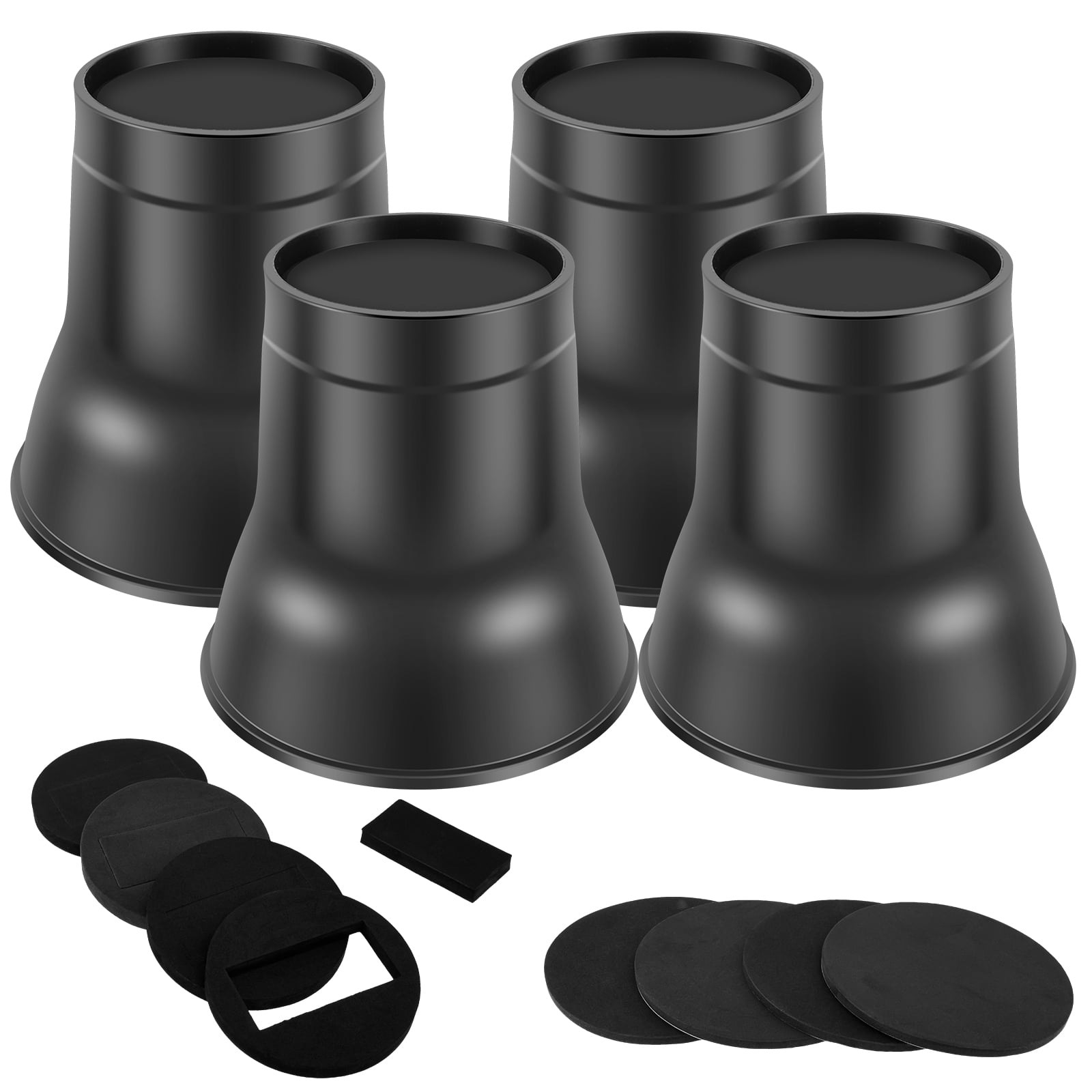 4Pcs Bed Risers Anti Slip Furniture Risers Stable Bed Raising Blocks ...