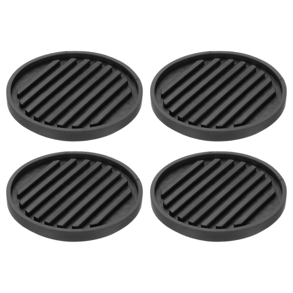 4Pcs Bed Risers, Round Heavy Duty Stackable Lift Block to 0.4 Inch Plastic Furniture Riser for Desk, Chair, Table, Sofa Legs, Washing Machine, Refrigerator, Back