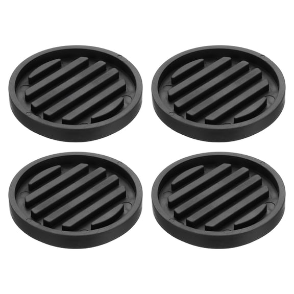 4Pcs Bed Risers, Round Heavy Duty Stackable Lift Block to 0.4 Inch Plastic Furniture Risers for Desk, Chair, Table, Sofa Legs, Washing Machine, Refrigerator, Back