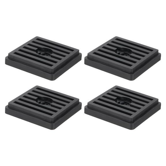 4Pcs Bed Risers, Square Heavy Duty Stackable Lift Block to 0.5 Inch Plastic Furniture Risers for Desk, Chair, Table, Sofa Leg, Washing Machine, Refrigerator, Back