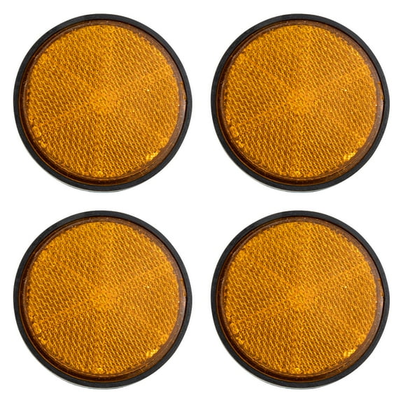 4Pcs Bike Light Reflector Bike Reflective Tool Plastic Round Reflector Bicycles Accessories