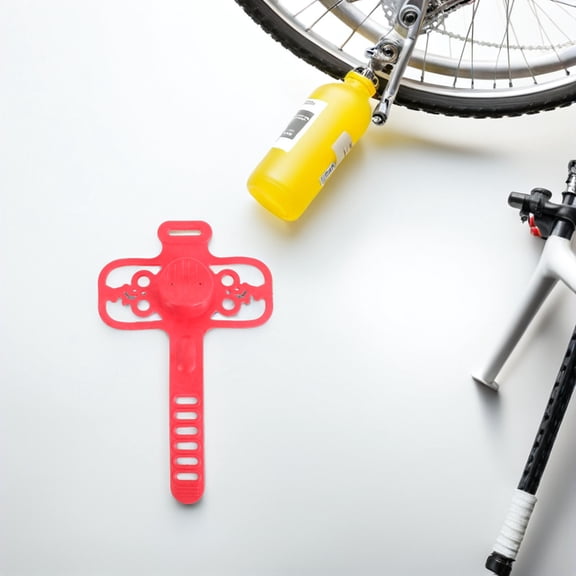 4Pcs Bike Phone Mount Holder Silicone Red for Cycling with Quick Install and Secure Grip