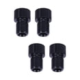thumbnail image 1 of 4Pcs Bike Valve Adapter Bicycle Valve Adapter for Mountain Road Bike Cycling Black, 1 of 8