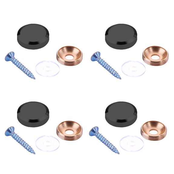 4Pcs Billboards Decoration Nails Glass Fasteners Mirror Fixing Nails Flat Decorative Caps Sign/Advertising Hardware