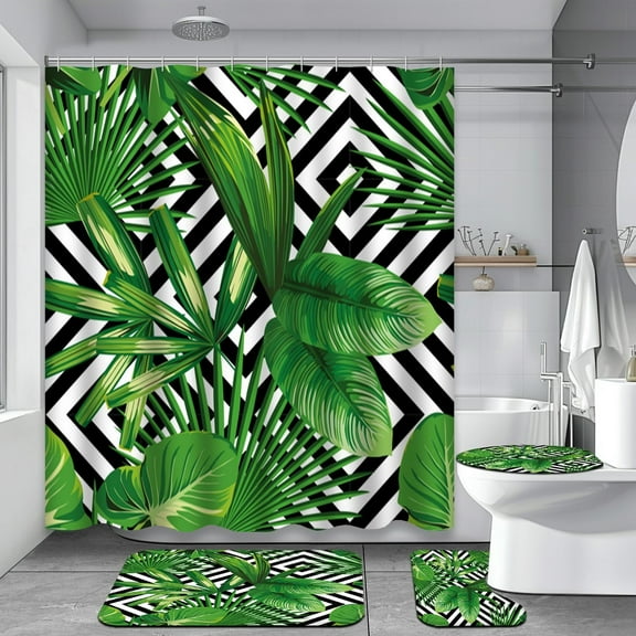 4Pcs Black Gold Marble Shower Curtain Set with Rugs for Bathroom Decor,Luxury Golden Liquid Bathroom Shower Curtain Sets,Abstract Art Bathroom Sets with Shower Curtain and Rugs