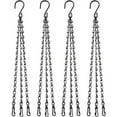 thumbnail image 1 of 4Pcs Black Hanging Basket Chain with Hooks Flower Plant Pot Replacement Chain Hanger for Bird Feeders,Planters,Lanterns and Ornaments, 1 of 4