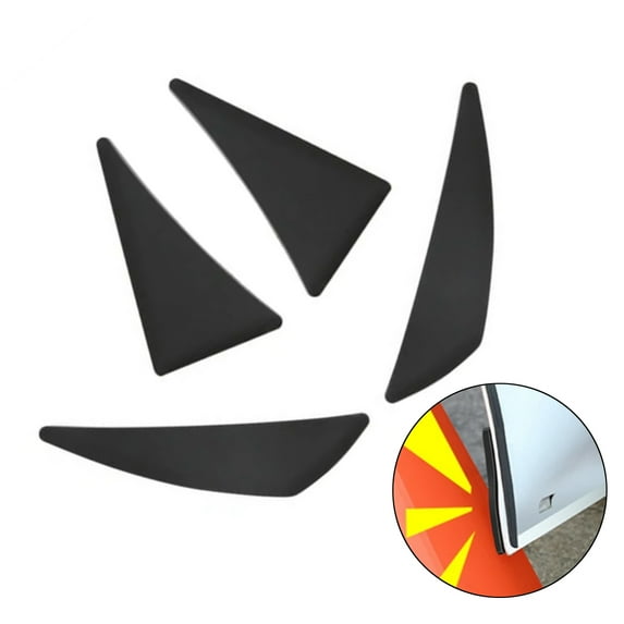 4Pcs Black Soft Rubber Car Door Corner Protectors Bumps Scratches Protection for Tesla Model 3 17-23 and Model Y 21-23