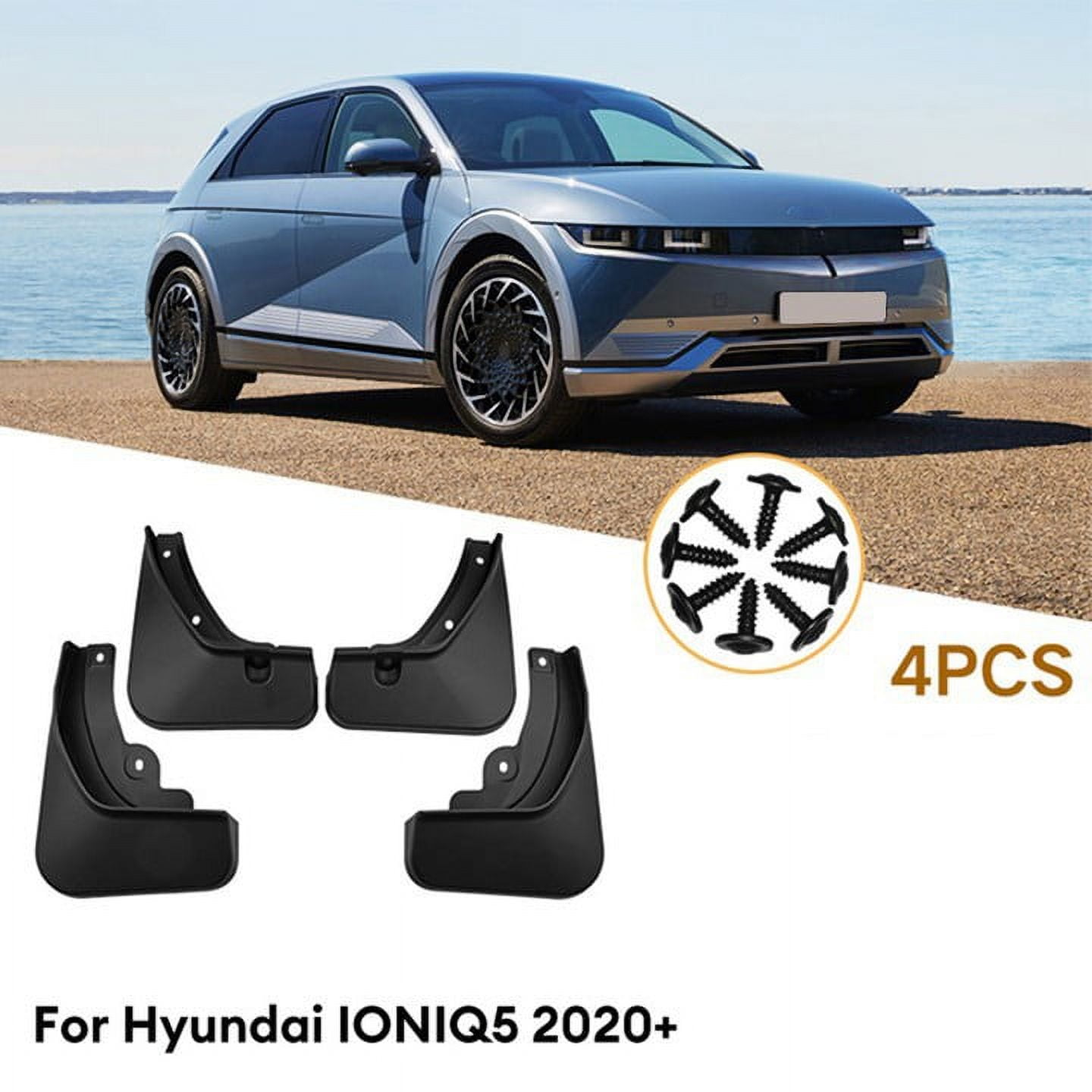 4Pcs Black Splash Guards Mud Flaps Guards for Hyundai Ioniq 5 2020
