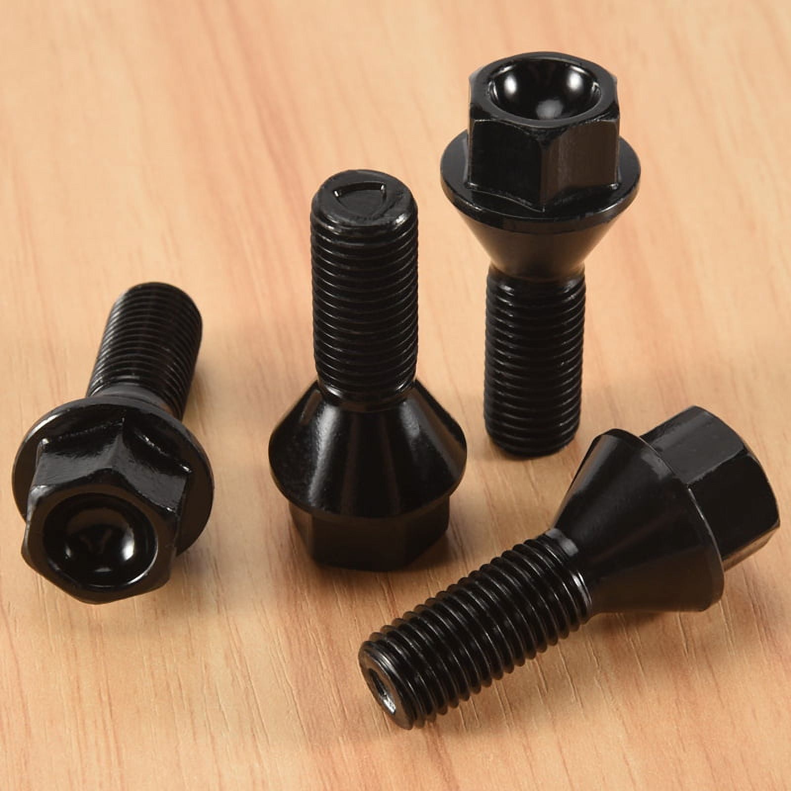 4Pcs Black Wheel Bolt Lug Nut for E30 E36 E46 E60 E90