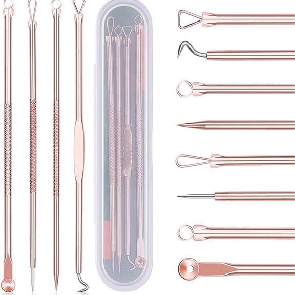 4Pcs Blackhead Remover Acne Needle Facial Cleansing Acne Extractor Remove Blackhead Pores Cleaning Tools