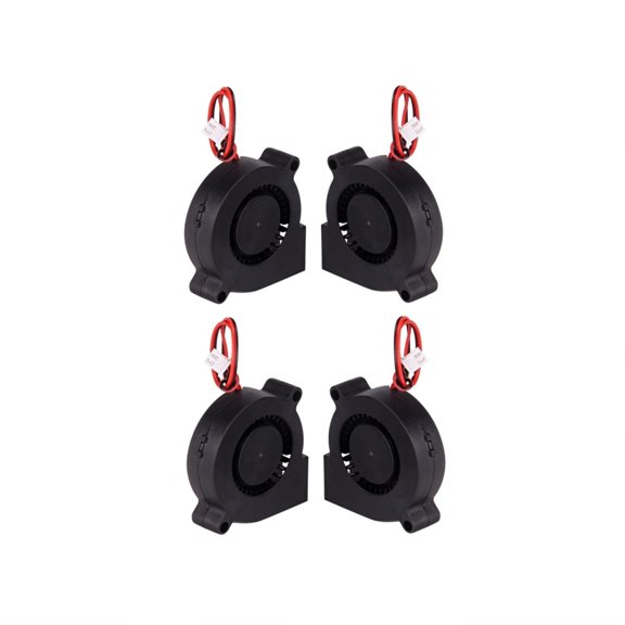 4Pcs Blower Fans 4020 24V DC Cooling Fan for 3D Printer, Mini-blower for Heating Appliances, Silent Power Saving Accessories