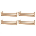 4Pcs Bookshelf,Natural Wood Floating Wall Bookshelf ,Nursery Shelves