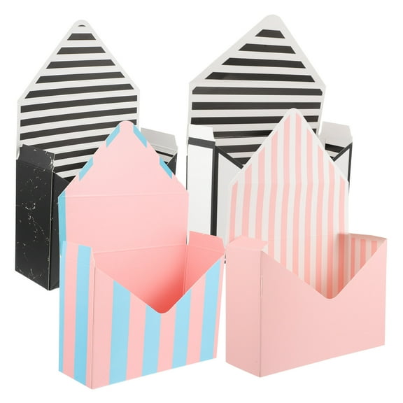 4Pcs Bouquet Envelop Boxes Paperboard Envelope Flower Storage Container