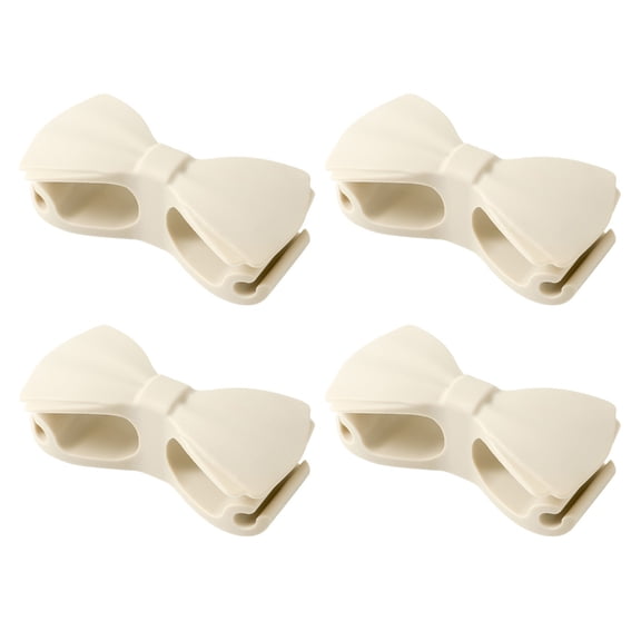 4Pcs Bowknot Silicone Cord Winder Holder Wire Fixer Cable Management Wrappers