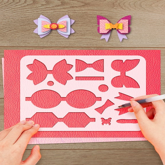 4Pcs Bows Tie Drawing Painting Stencils Templates Angel Devil Reusable Stencil Stars Rainbow Plastic Templates Wall Scrapbook Photo