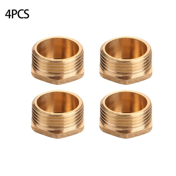 4Pcs Brass Tap Extension G1/2 * 13.2 Mm Extension Fitting, Thread Fitting
