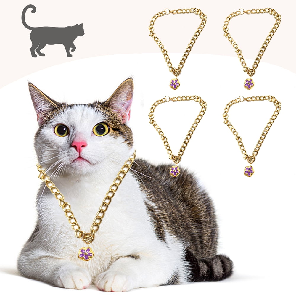 4Pcs Breakaway Cat Collars with Bells Kitten Collar Breakaway Friut