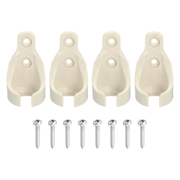 4Pcs Bungee Ball Receivers Brackets, Universal Blinds Replacement Parts, Beige