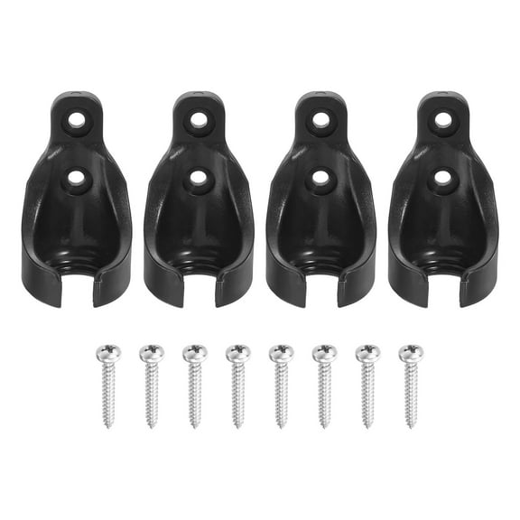 4Pcs Bungee Ball Receivers Brackets, Universal Blinds Replacement Parts, Black
