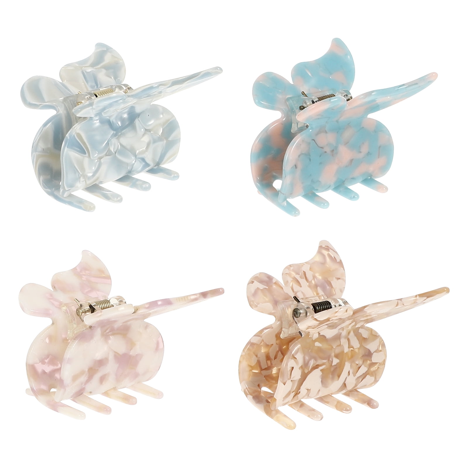 4Pcs Butterflies Hair Claw Clips Jaw Clips Butterflies Claw Clamp