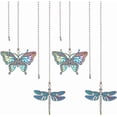thumbnail image 1 of 4Pcs Butterfly & Dragonfly Alloy Ceiling Fan Pull Chain Extenders Retro Rainbow Ceiling Fan Extension with Steel Ball Chain for Ceiling Light Fans Lamps DIY, 1 of 7
