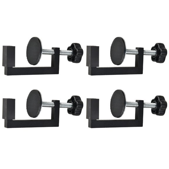 4Pcs C Clamps 10-57mm Reversed Woodworking C-Clamp Adjustable Table Clamp