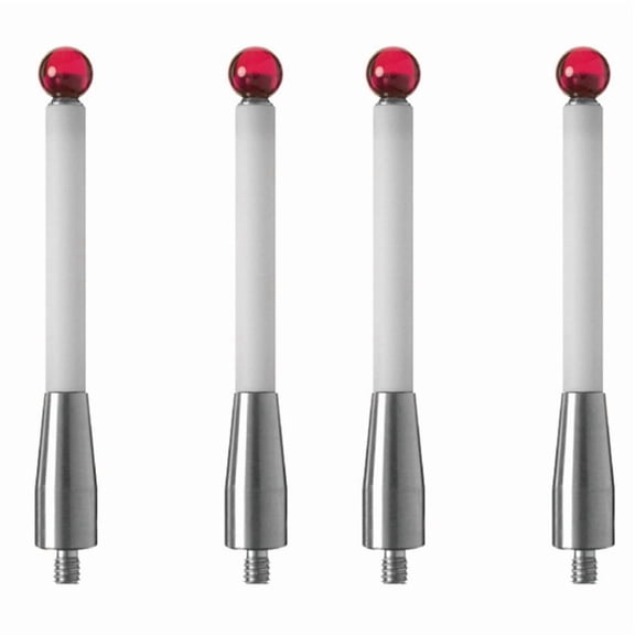 4Pcs CMM Probe Stylus 6mm Ball Tip Contact Probes Ceramic Shafts Testing Accessories for Renishaw A-5000-3709