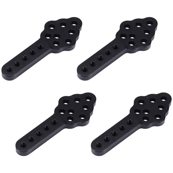 4Pcs CNC Metal Mount Adjust Height Angle Stand for RC Crawler Car Axial SCX10 90046 D90 D110,Black
