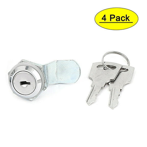 4Pcs Cabinet Cross Shaped Metal Core Cam Door Lock with Keys